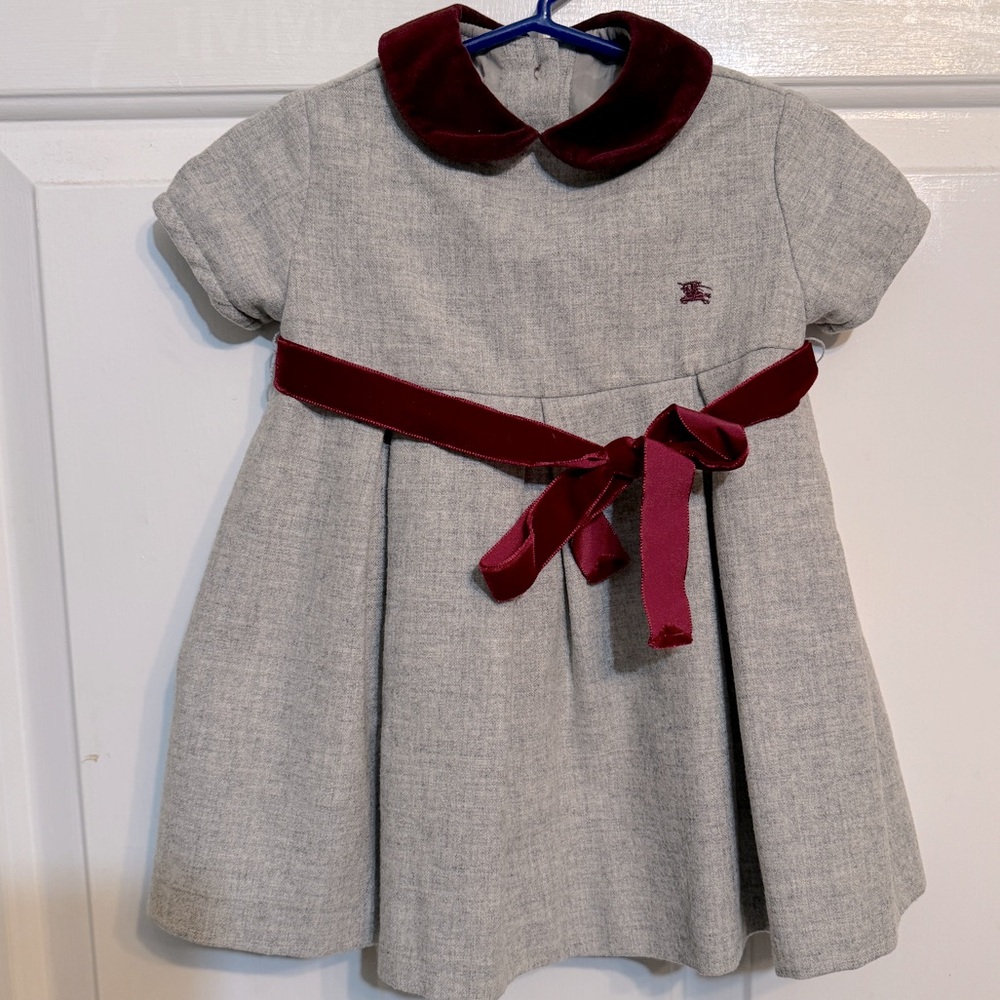 Burberry Child’s Worsted Wool Dress 12m
